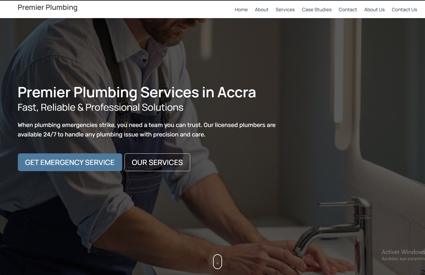 Site vitrine plombier